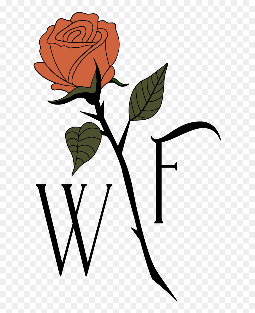 Wf Monogram - Garden Roses, HD Png Download - monogram png