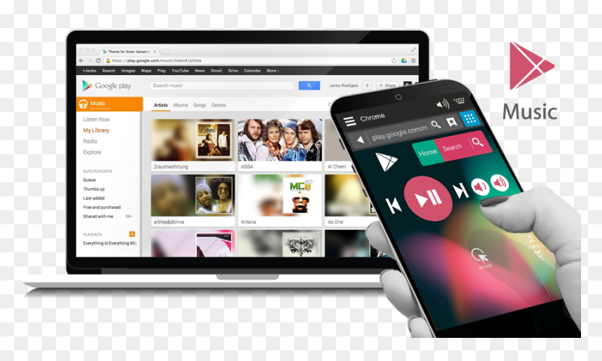 Google Music Remote - Iphone, HD Png Download - remote png