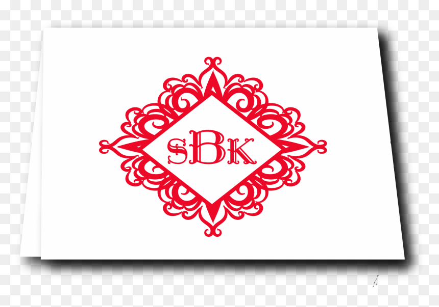Monogrammed Notes Diamond Lace - Illustration, HD Png Download - monogram png