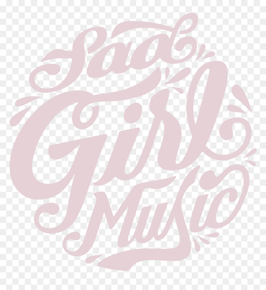 Sad Girl Png , Png Download - Calligraphy, Transparent Png - sad girl png