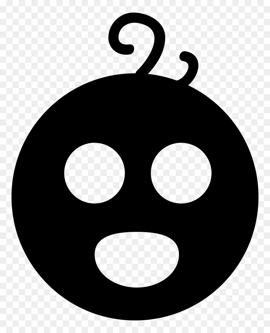 Baby Face - وکتور نوزادی سیاه سفید, HD Png Download - baby face png