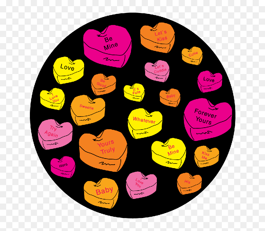 Transparent Candy Heart Png - Illustration, Png Download - candy heart png