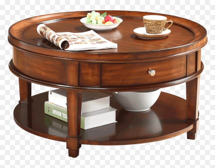 Shishun Furniture American Coffee Table White Solid - Coffee Table, HD Png Download - white table png