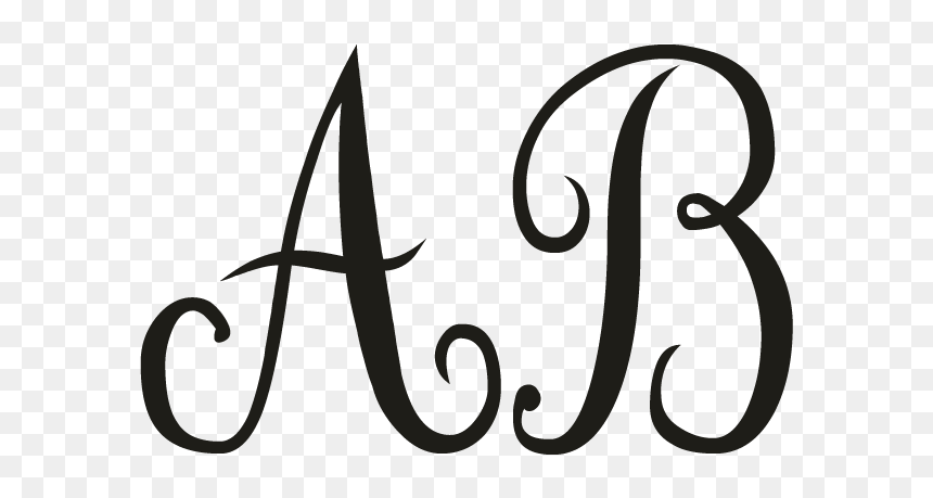 Monogram Ab Png, Transparent Png - monogram png