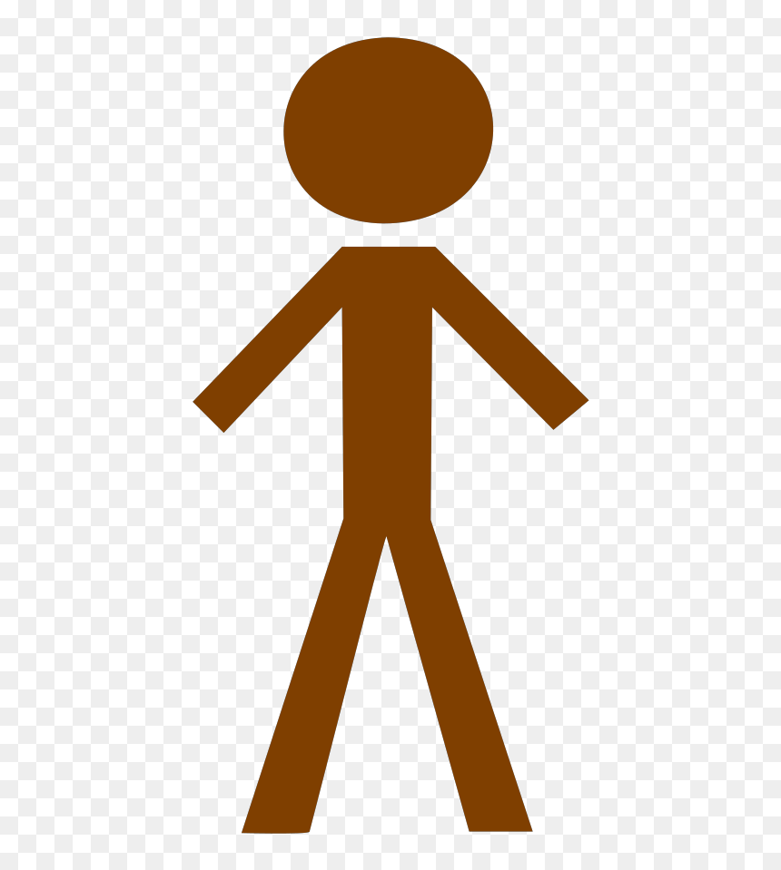 Black Man Red Face Svg Clip Arts - Transparent Stickman, HD Png Download - male sign png