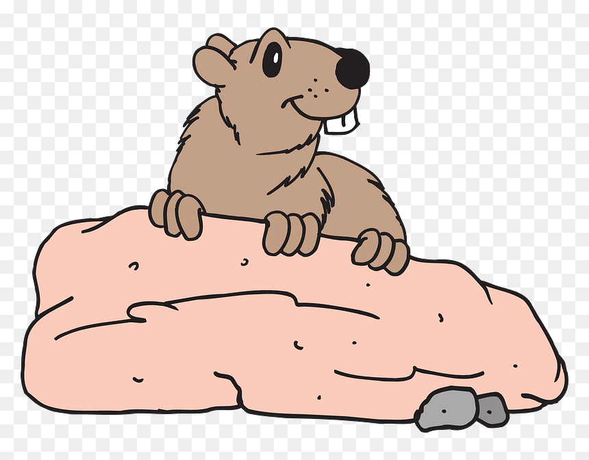 Beaver Behind A Rock Clipart - Clip Art, HD Png Download - rock clipart png
