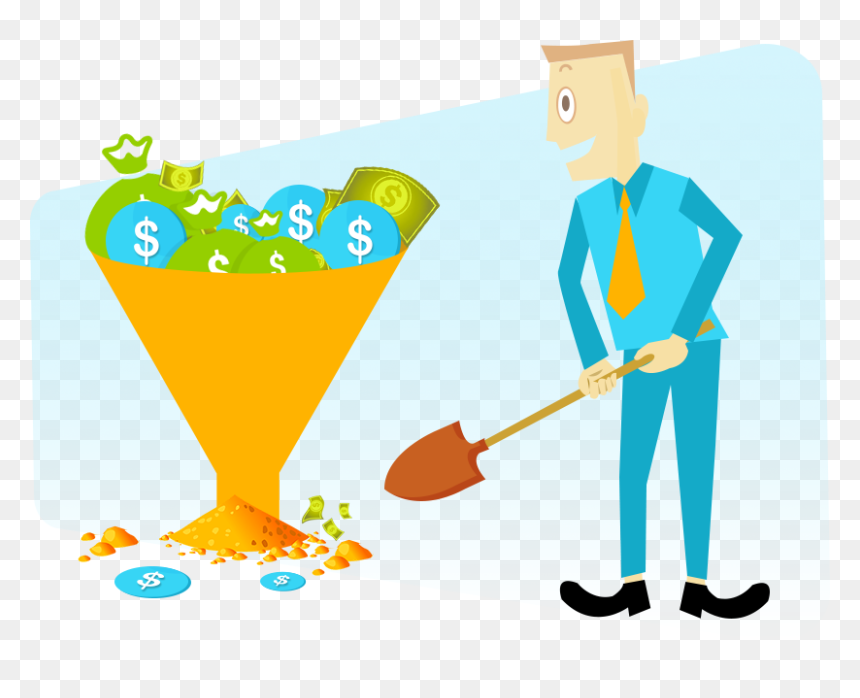 Cash In Sales Funnel, HD Png Download - pile of cash png