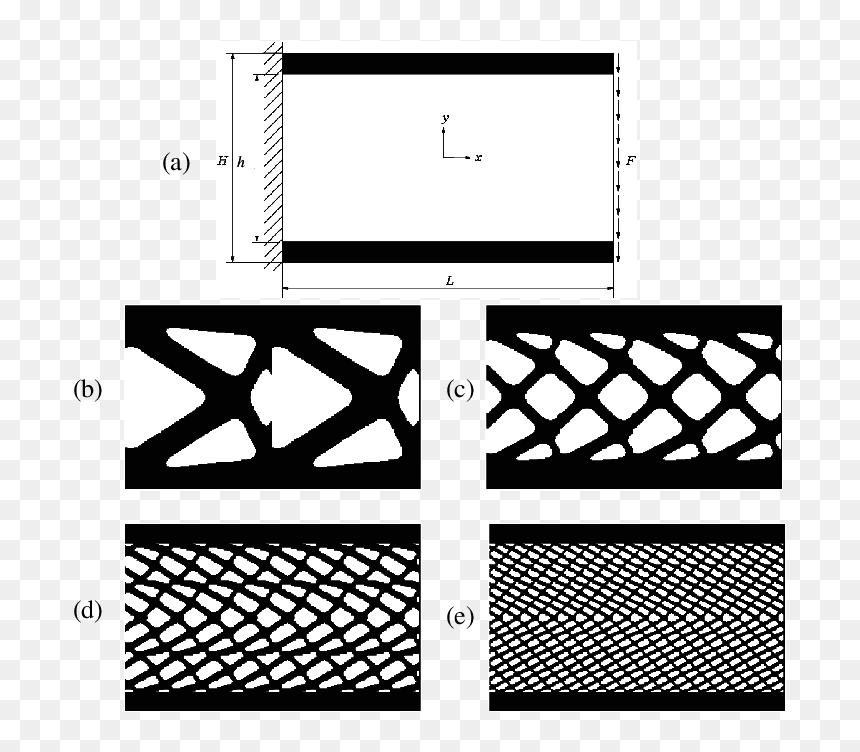 Beso Design Of A Periodic Sandwich Cantilever - Monochrome, HD Png Download - beso png