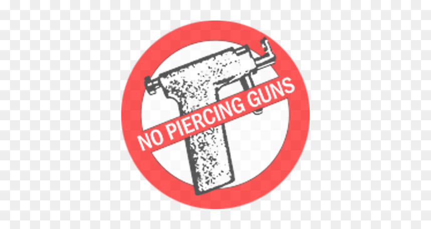 No Gun Piercing - Illustration, HD Png Download - nose piercing png