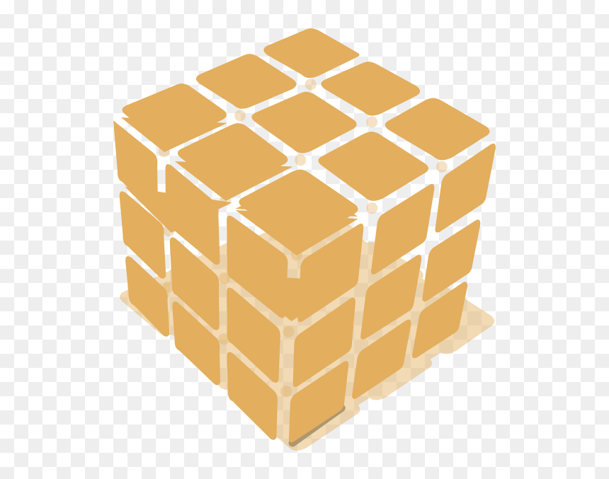 3 By 4 Rubik's Cube, HD Png Download - rubiks cube png