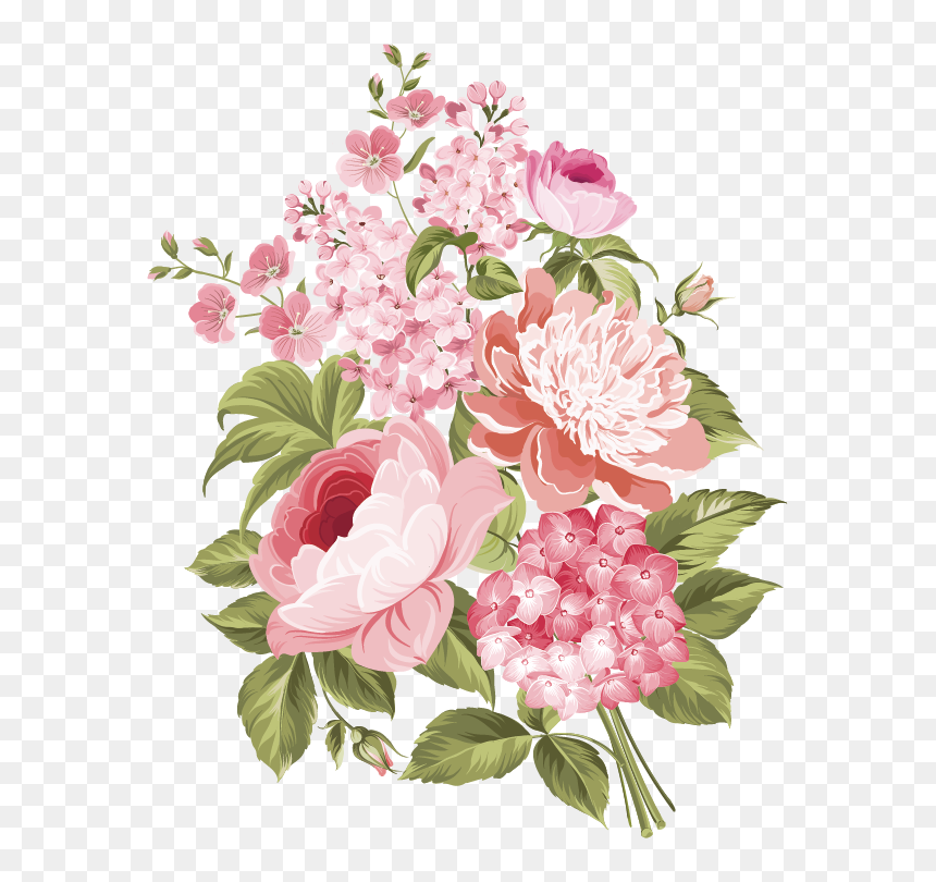 My Design/roses Vector Flowers, Poster, Decoupage Art, - Bouquet, HD Png Download - roses vector png