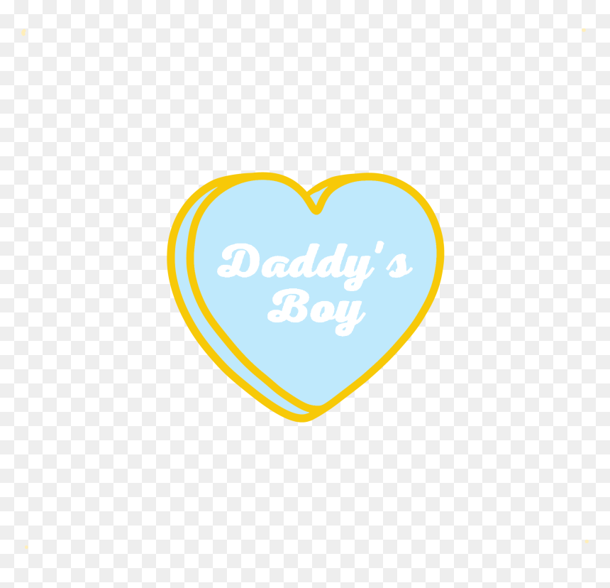 Daddy"s Boy Candy Hearts Pin - Heart, HD Png Download - candy heart png