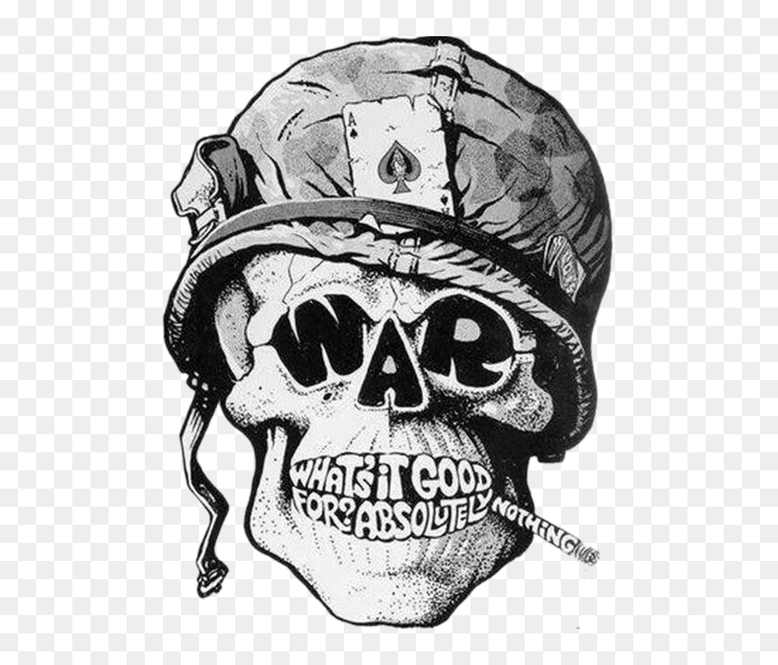 Skull Soldier Png Hd - Things They Carried Art, Transparent Png - skull drawing png