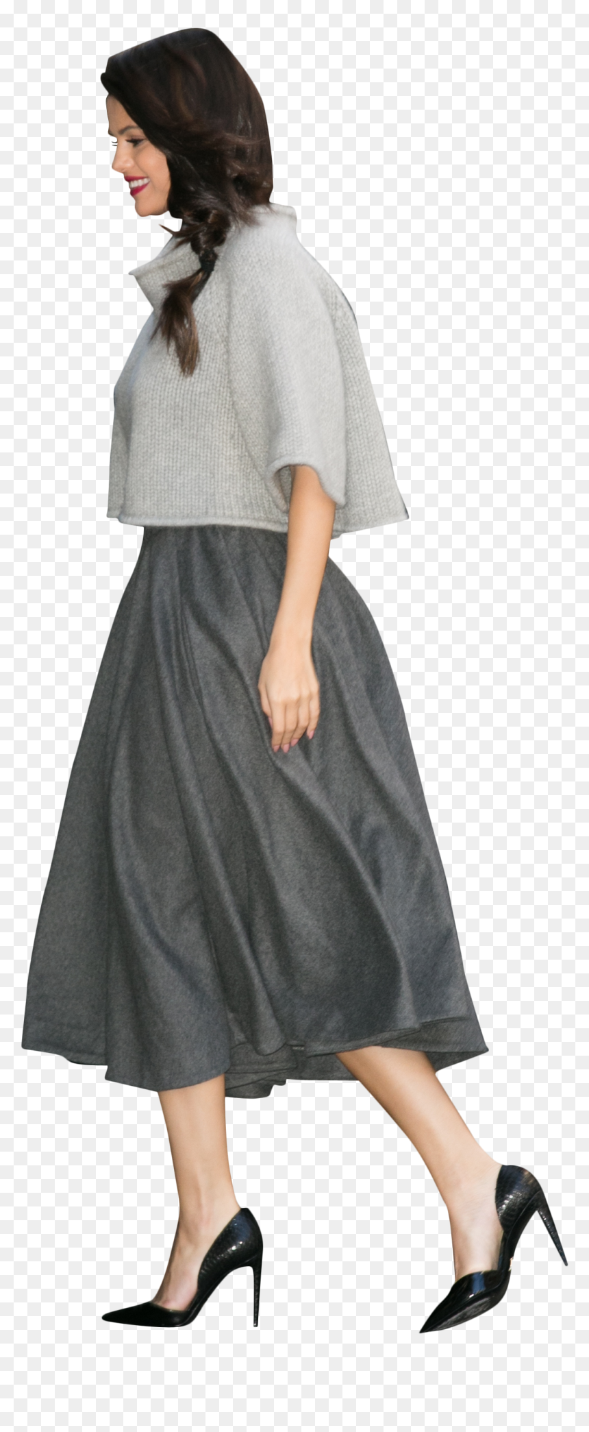 Dress Png, Gray Dress, Selena Gomez, Gray Dress Outfit, - Selena Gomez Grey Dress Png, Transparent Png - gray png