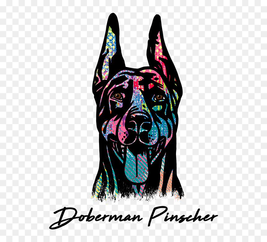 Transparent Guard Dog Clipart - Doberman Pinscher Vector, HD Png Download - doberman png