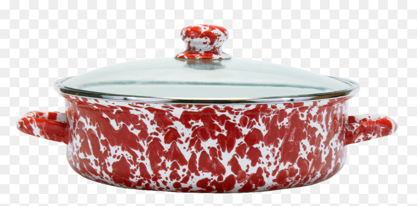 Rd79 Red Swirl Small Saute Pan - Tureen, HD Png Download - red swirl png