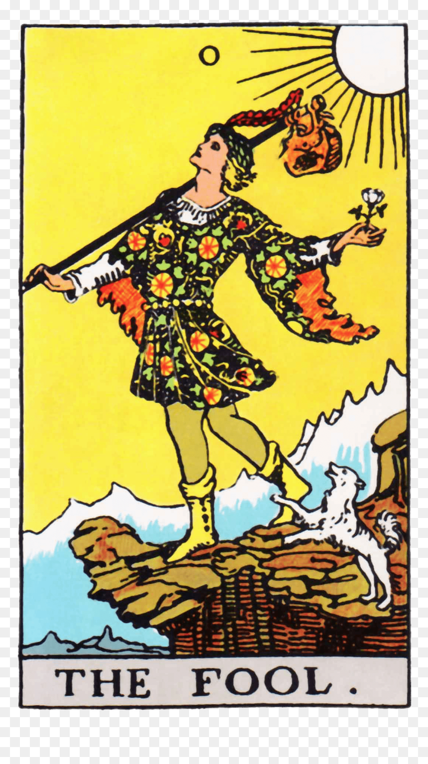 Tarot Card The Fool - Fool Tarot Card, HD Png Download - tarot card png