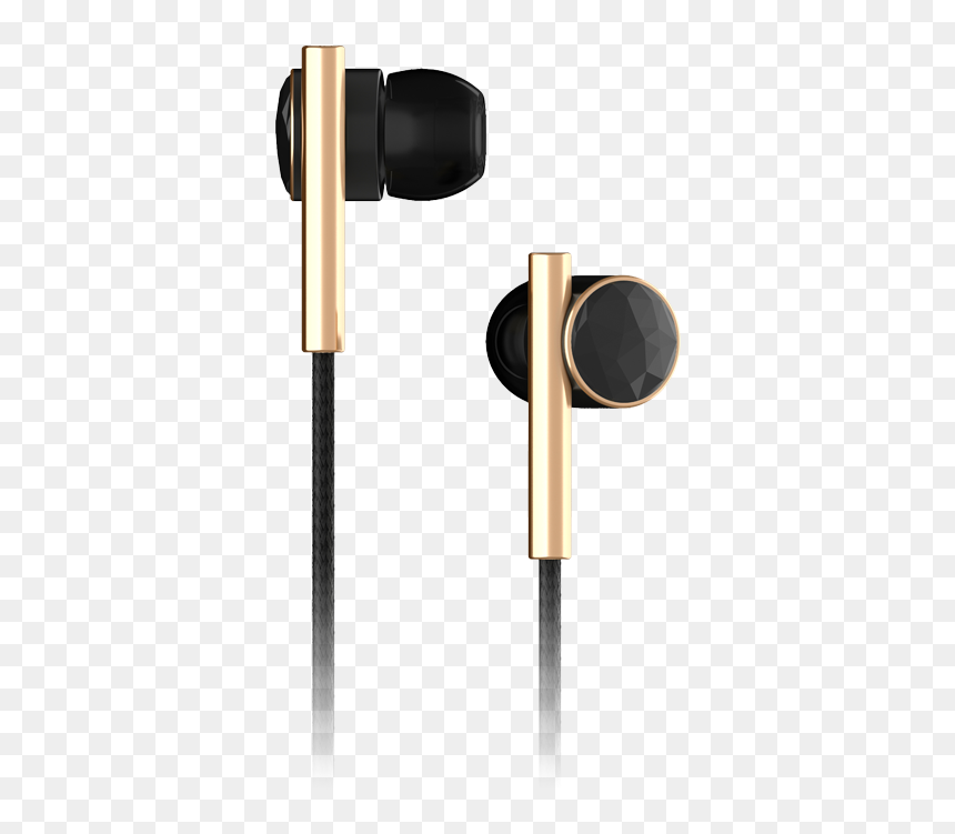 Headphones, HD Png Download - gold mic png