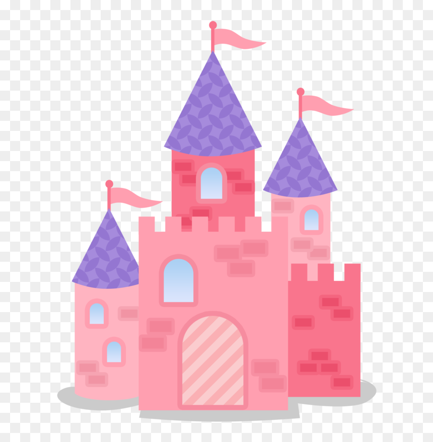 Pink And Purple Castle Castle Vector, Castle Clipart, - Pink And Purple Castle, HD Png Download - castle vector png