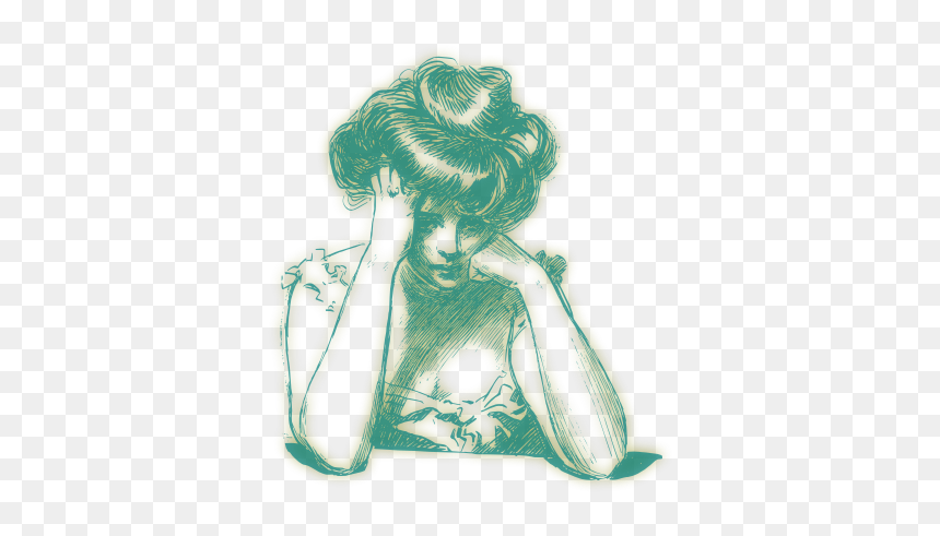Green Blurry Sad Girl - I D Rather Take Coffee Than Compliments, HD Png Download - sad girl png