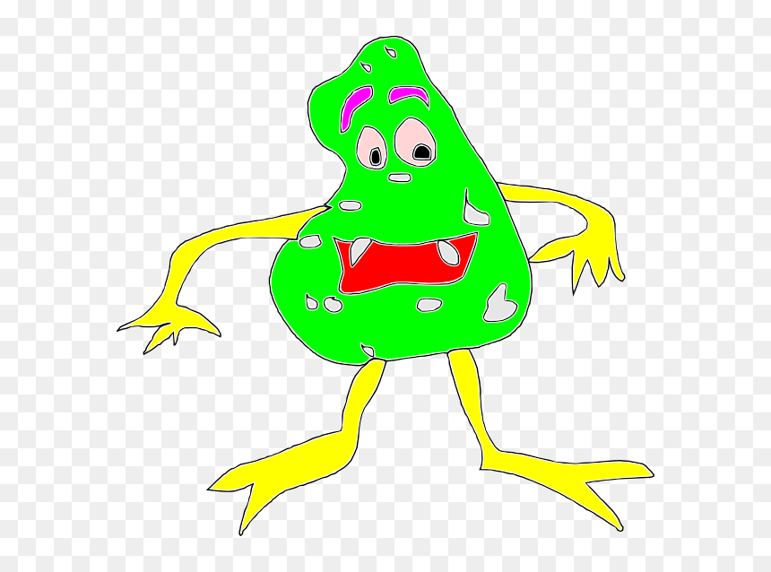Cartoon Virus Clip Art - E Coli Bacteria Drawing, HD Png Download - computer virus png