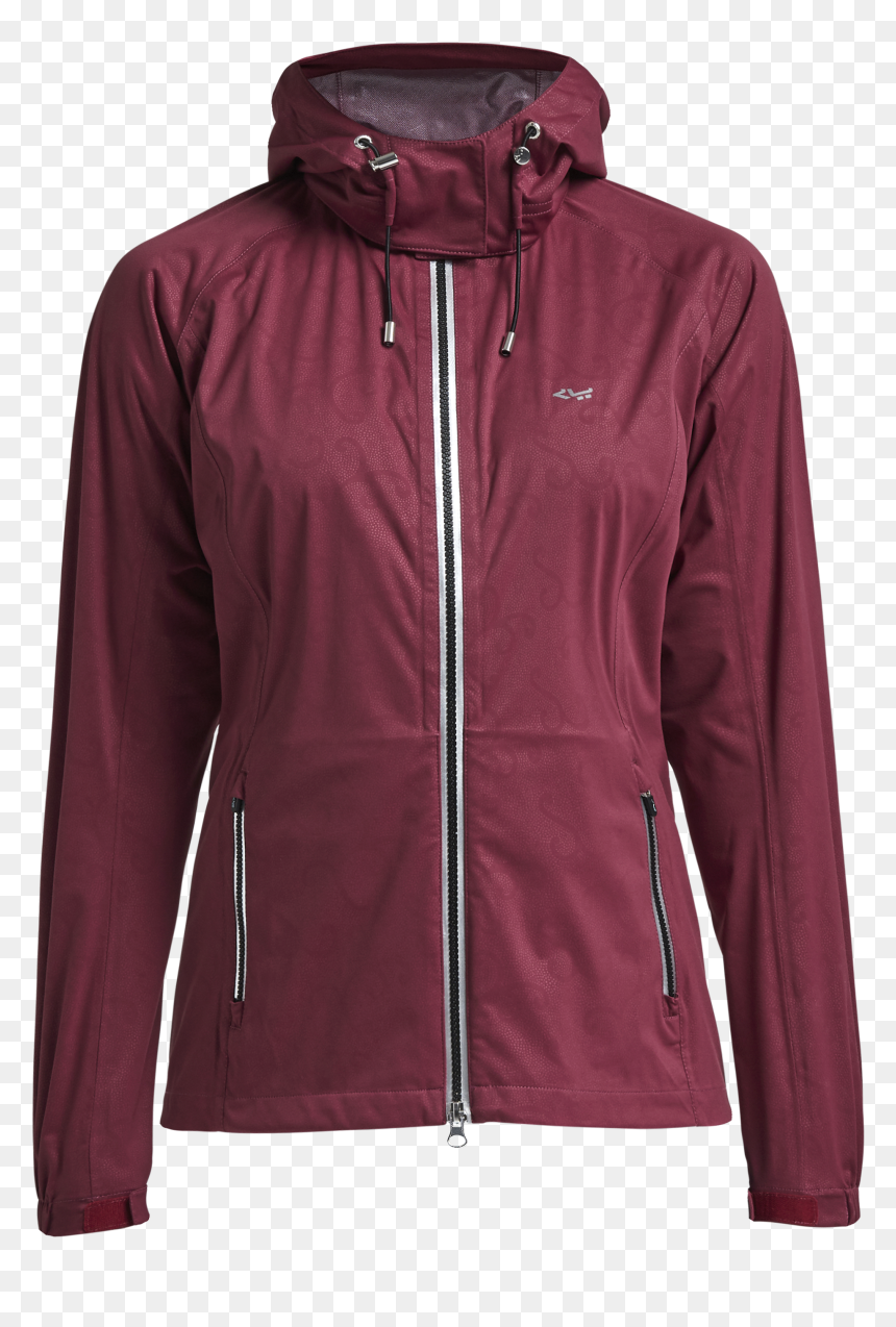 Waterproof Jacket, Burgundy Rain Swirl - Zipper, HD Png Download - red swirl png