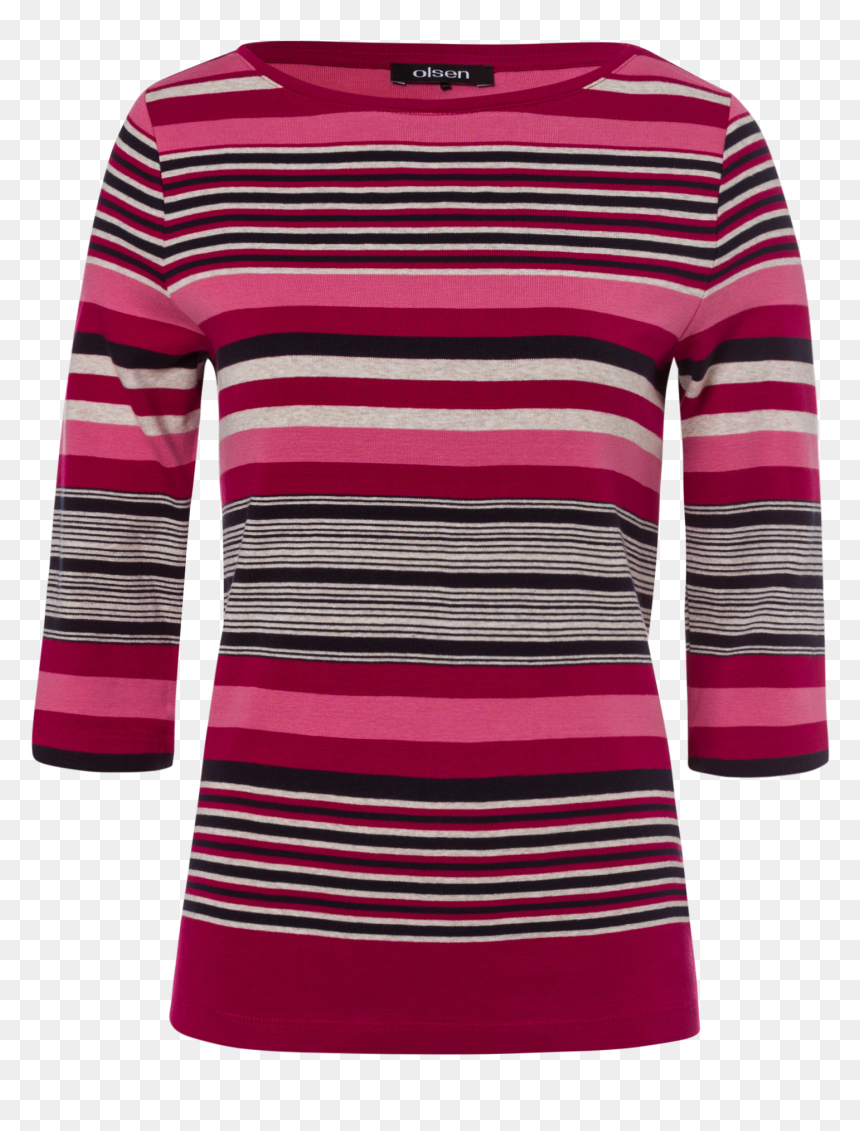 T-shirt Varied Stripe Pattern - Vestido Tubinho Listrado Manga Longa, HD Png Download - stripe pattern png