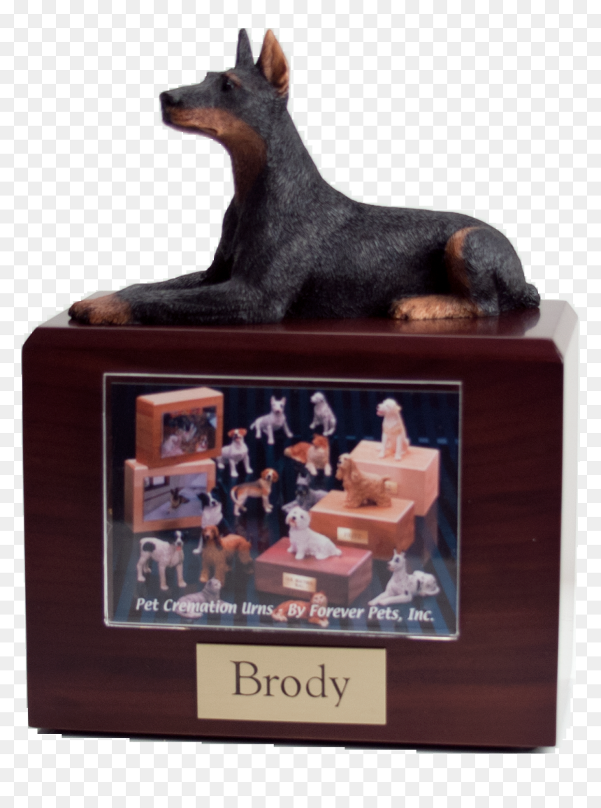 Dog Figurines , Png Download - Doberman Urn, Transparent Png - doberman png