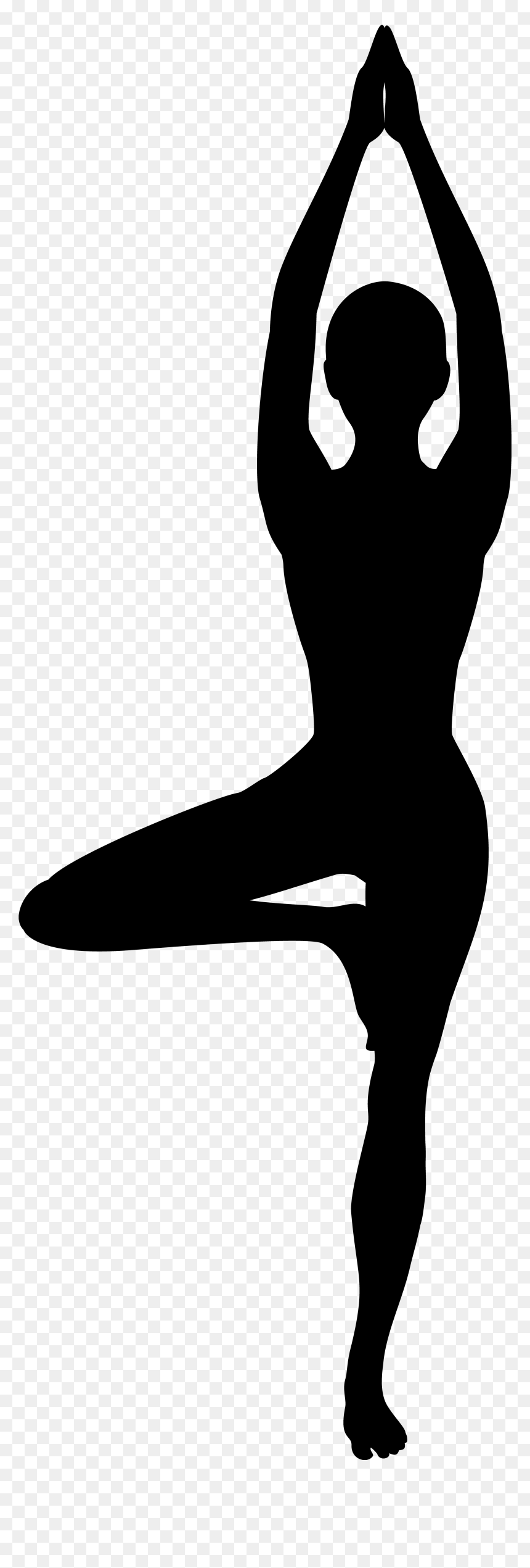 Yoga Clipart Transparent Background - Yoga Black And White, HD Png Download - yoga pose png