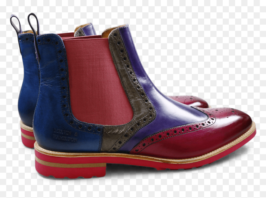 Ankle Boots Eddy 13 Dark Pink Purple Flame Smoke Pop - Chelsea Boot, HD Png Download - purple flame png