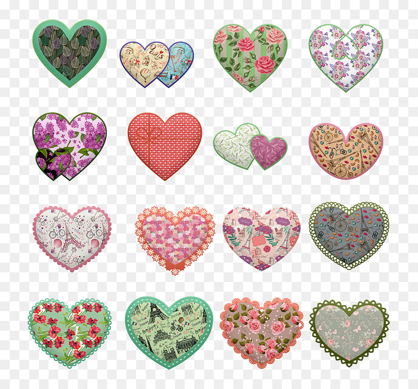 Heart, HD Png Download - heart pattern png