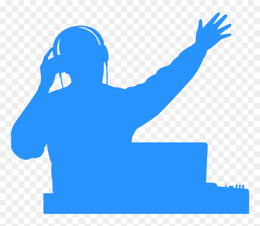 Dj Silhouette Png, Transparent Png - dj silhouette png
