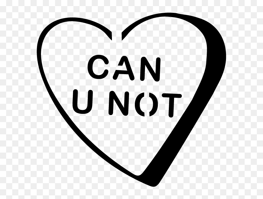 1999 1242 Candy Heart Can U Not V=1539104348 - Heart, HD Png Download - candy heart png