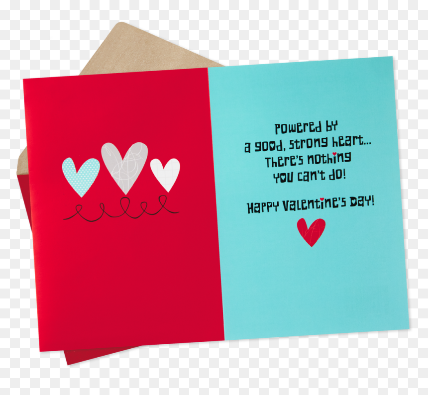 Valentines Day Card Png - Happy Valentines Day Card For Kids, Transparent Png - happy valentine's day png
