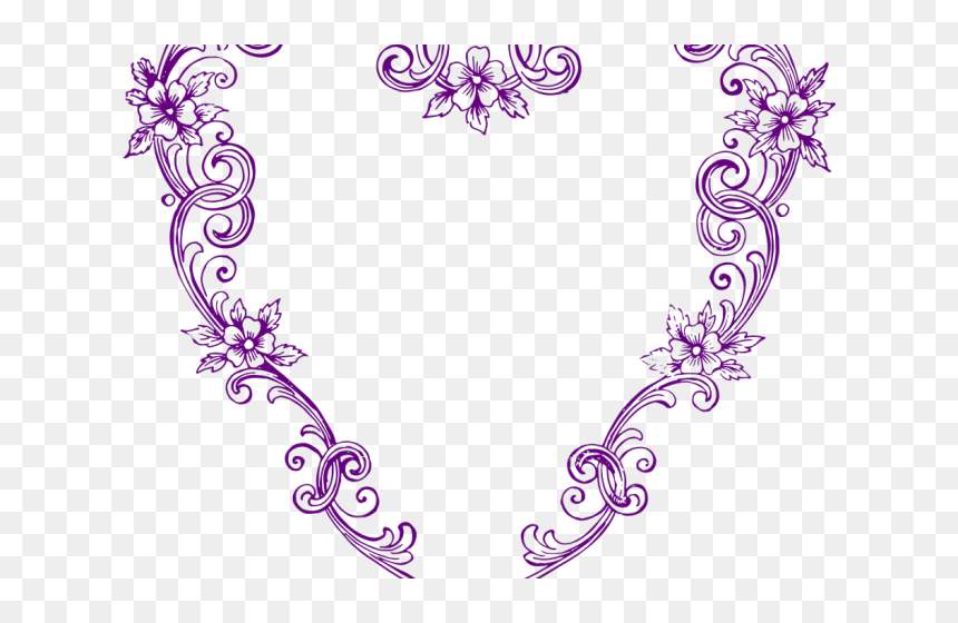 Shapes Clipart Vintage - Hearts And Flowers Clipart, HD Png Download - fancy shape png
