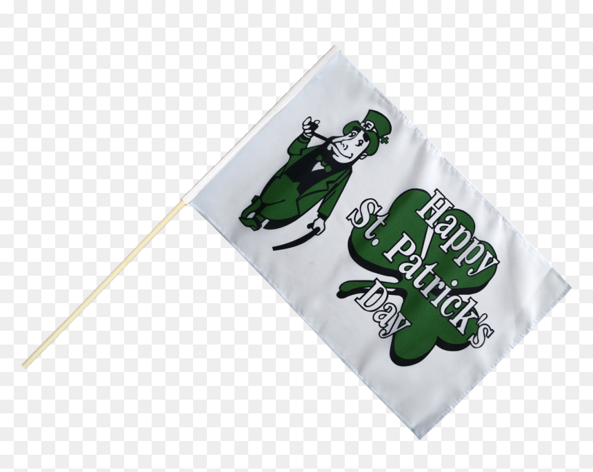 Happy Saint Patrick"s Day St Patrick"s Hand Waving - Cartoon, HD Png Download - happy st patrick's day png