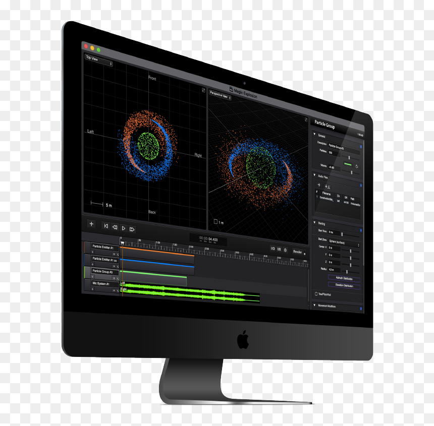 Led-backlit Lcd Display, HD Png Download - particle effects png