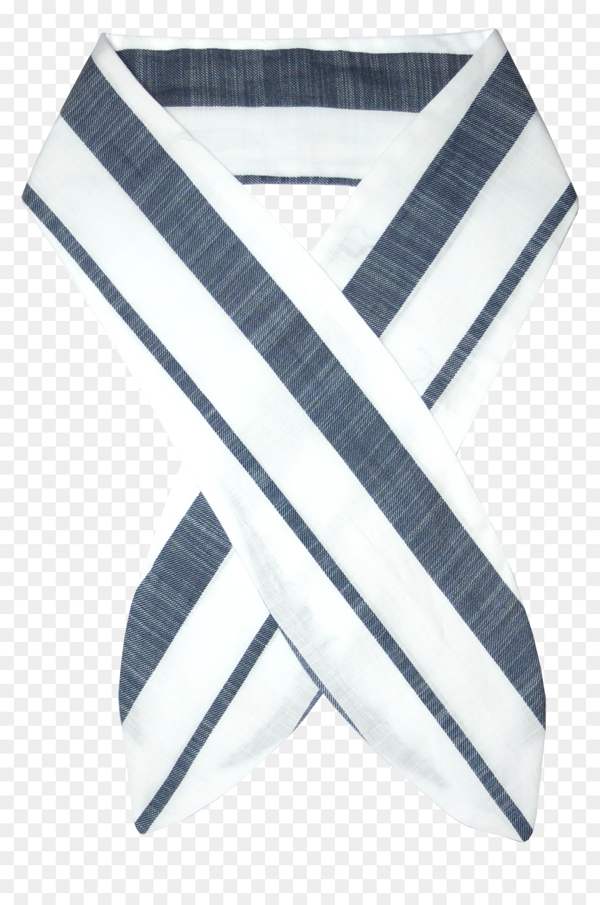 Navy And White Stripe Headscarf - Pocket, HD Png Download - stripe pattern png