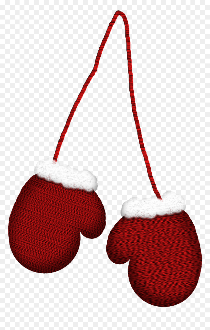 Mittens Clip Art - Mittens On String Clipart, HD Png Download - red string png