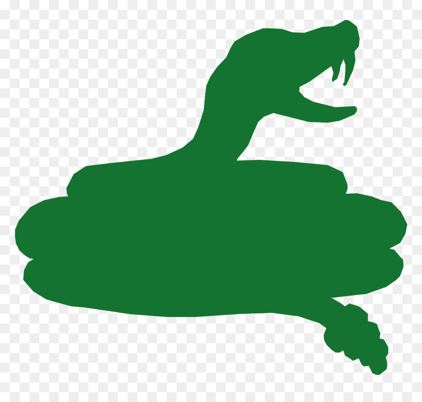Snake Refixed Clip Arts - Green Snake Silhouette, HD Png Download - snake cartoon png