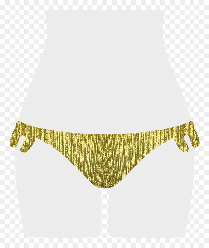 Golden Glow Flora Bikini Bottom , Png Download - Panties, Transparent Png - gold glow png