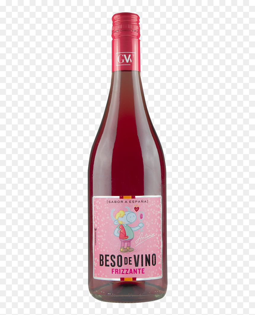 Glass Bottle, HD Png Download - beso png