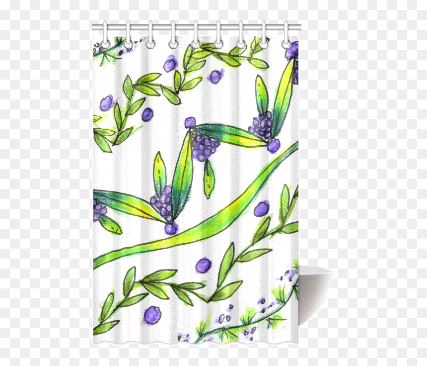 Dancing Green, Purple Vines, Grapes Zendoodle - Tulip, HD Png Download - green vines png