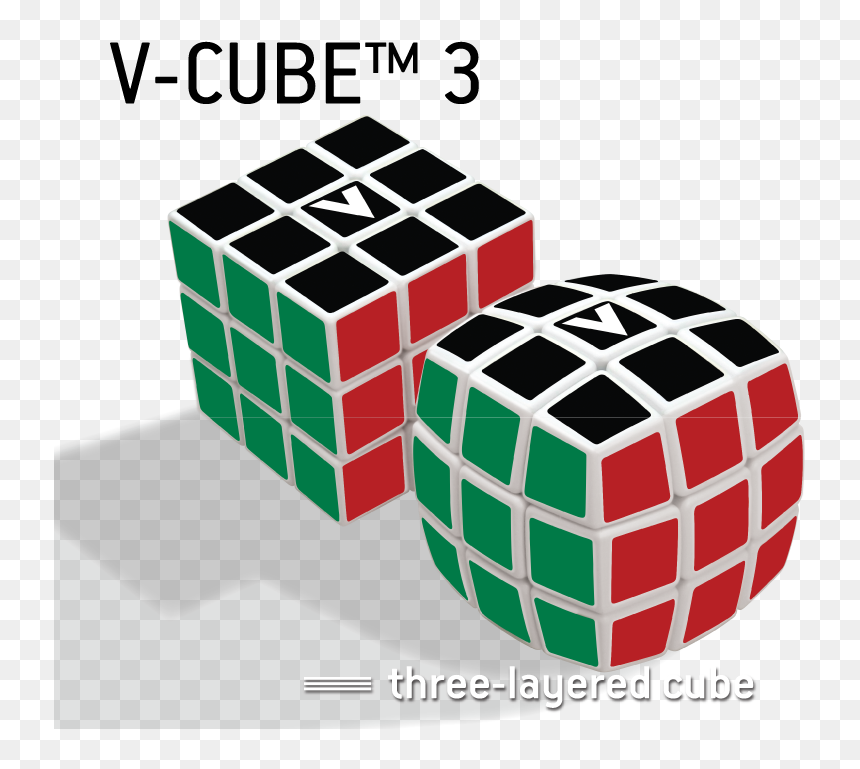 3x3x3 V Cube , Png Download - V Cubes, Transparent Png - rubiks cube png