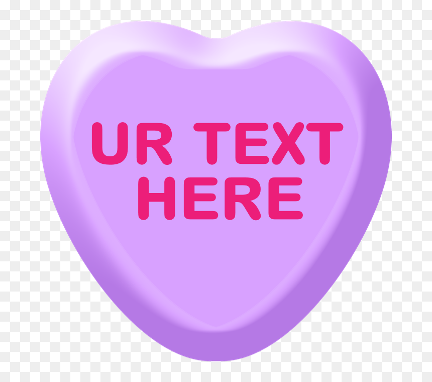 Transparent Candy Heart Png - Heart, Png Download - candy heart png