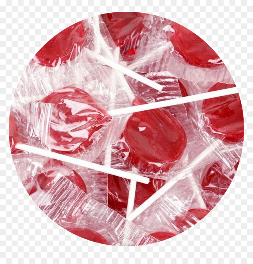 Red Aesthetic Redaesthetic Lolipop Candy Background - Red Aesthetic Png Background, Transparent Png - lolipop png