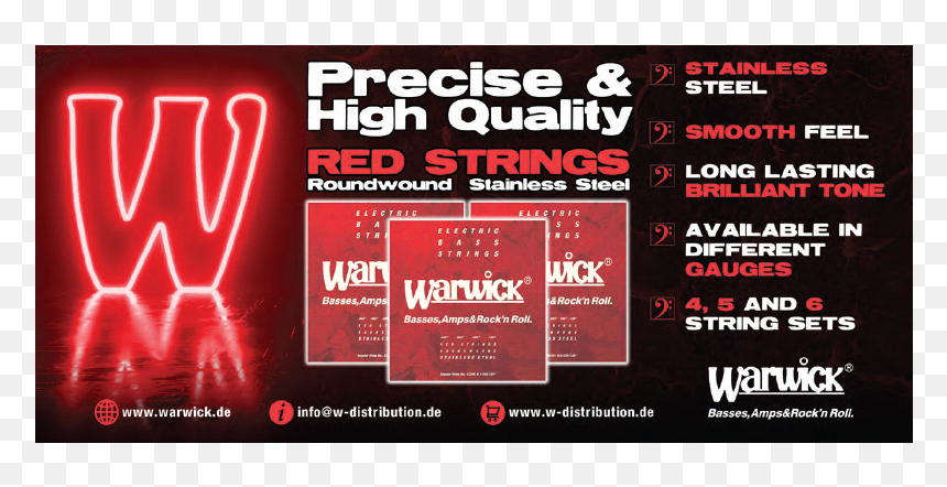 Warwick Bass, HD Png Download - red string png