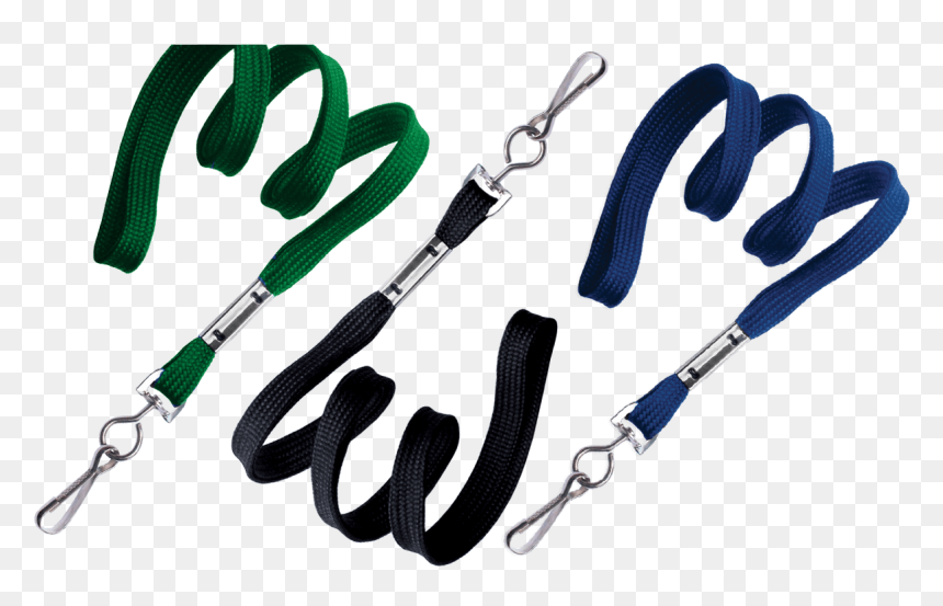 Tubular 10mm Lanyards With Metal Swivel Hook - Strap, HD Png Download - lanyard png