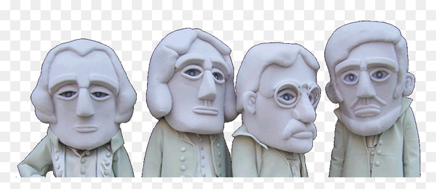 Custom Mascots Mascot Designer - Mount Rushmore Heads Costumes, HD Png Download - mount rushmore png
