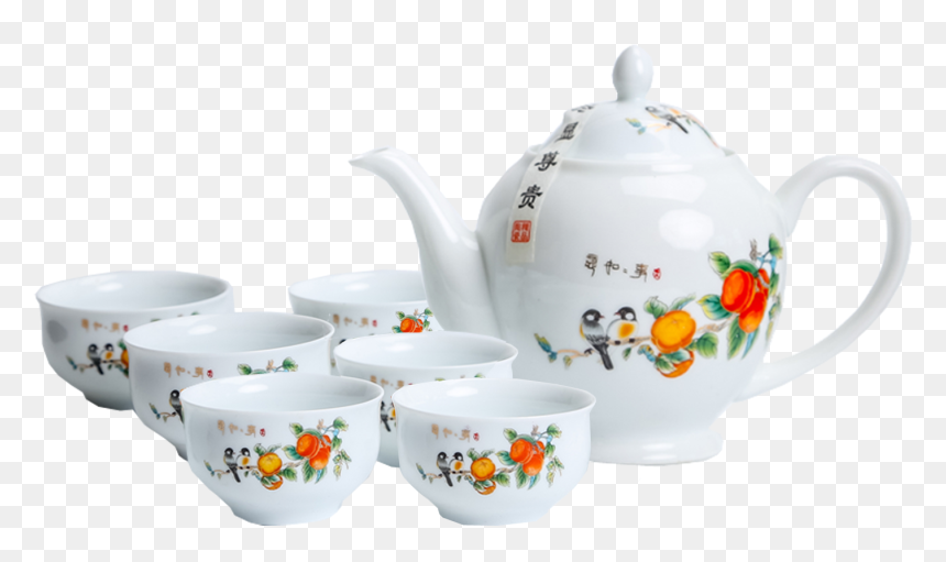 Teapot, HD Png Download - tea set png